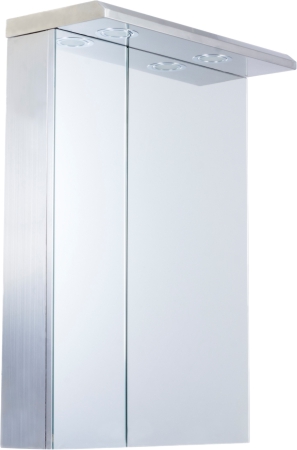 CB-A5065L 304G Stainless steel bathroom mirror cabinet  with 2 doors