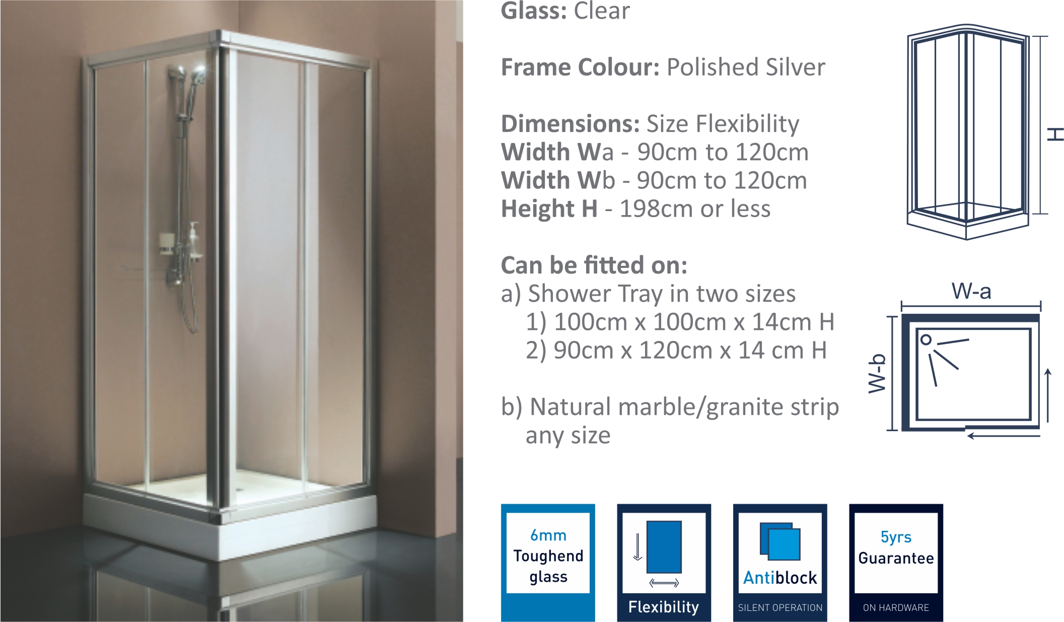 JK819 - Sliding Shower Door Enclosure https://www.bestofwatches.co.uk/