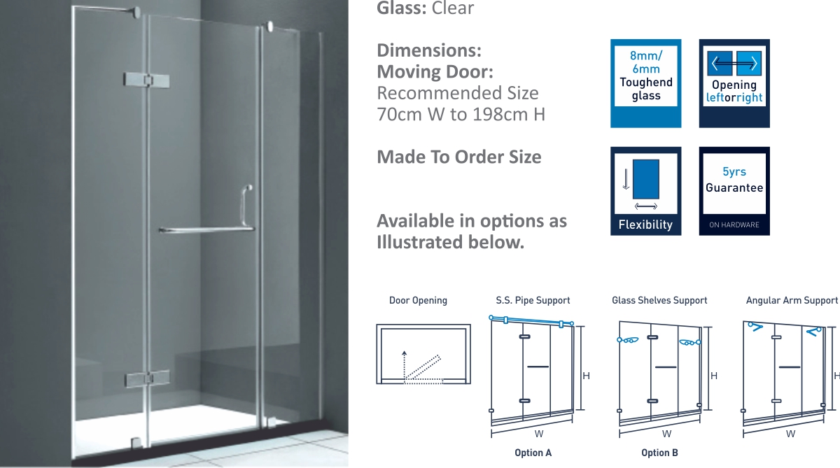 JL713 - Hinge Shower Door https://www.iwcreplicashop.com/